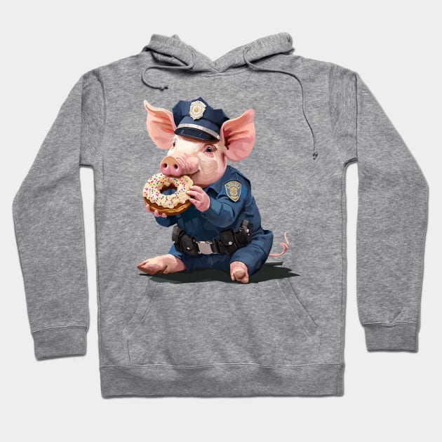 pig police Hoodie by Ninja banana